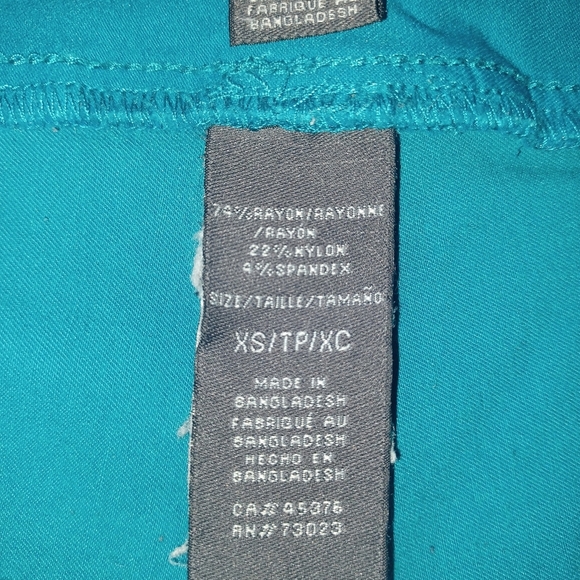 Suzy Shier Women's Pull-on Size XS Teal Pants. Color Pop Preppy Y2K Fashion - Picture 3 of 8